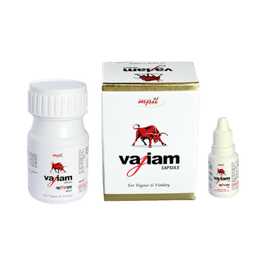 Mpil Combo Pack Of  Vajiam 60 Capsule And Oil 15ml