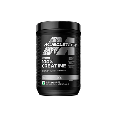 Muscletech Platinum 100% Creatine For Muscle Building, Strength, & Performance | Unflavoured