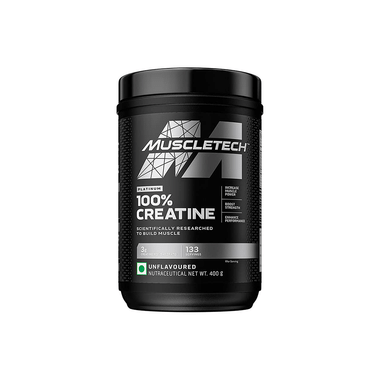 Muscletech Platinum 100% Creatine for Muscle Building, Strength, & Performance | Unflavoured