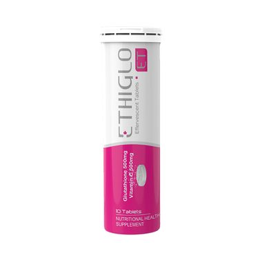 Ethiglo ET With Glutathione & Vitamin C For Skin Health | Effervescent Tablet