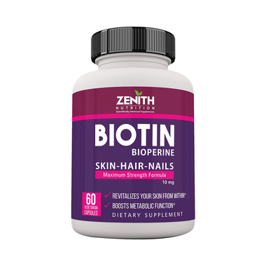 Zenith Nutrition Biotin 10000mcg Capsule