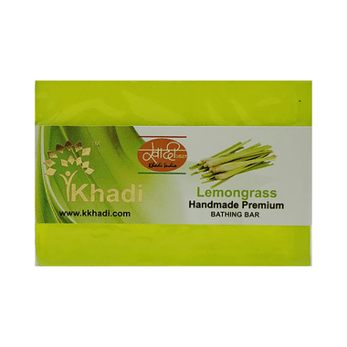 Khadi India Lemongrass Handmade Premium Bathing Bar