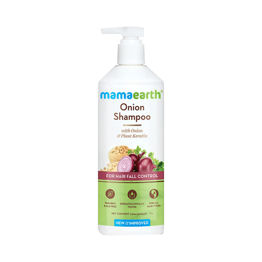 Mamaearth Onion Shampoo For Healthy Hair | SLS & Paraben-Free