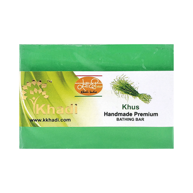 Khadi India Khus Handmade Premium Bathing Bar