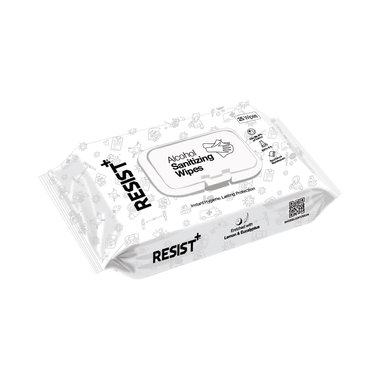 Resist+ Alcohol Sanitizing Wipes (25 Each)