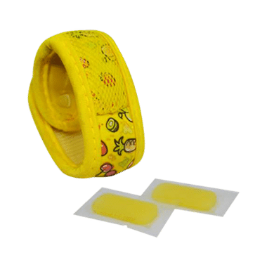 Safe-O-Kid Fruit Ninza Anti-Mosquito Band With 2 Refills And Free 6 Anti Mosquito Patches / Stickers