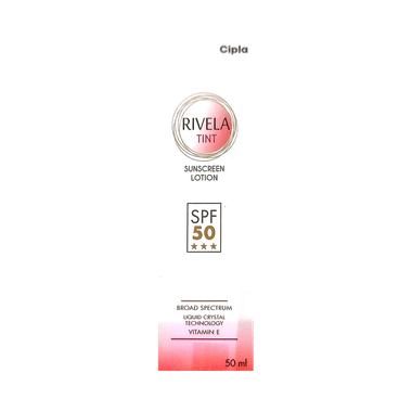 Rivela Tint Sunscreen SPF 50 With Vitamin E | Broad Spectrum Protection Lotion