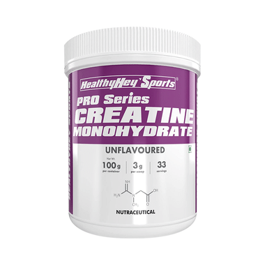 HealthyHey PRO Series Creatine Monohydrate Powder Unflavored