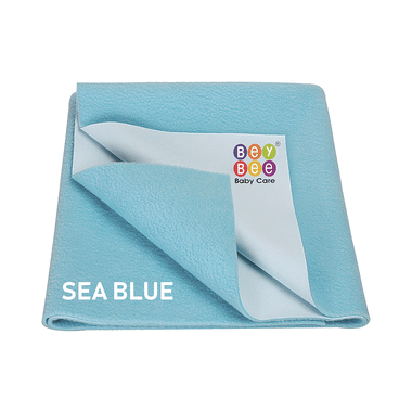 Bey Bee Waterproof Baby Bed Protector Dry Sheet For New Born Babies (70cm X 50cm) Small Sea Blue