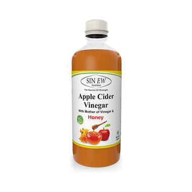 Sinew Nutrition Apple Cider Vinegar With Honey And Mother Of Vinegar