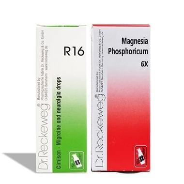 Dr. Reckeweg Migraine Care Combo (R16 + Magnesia Phosphoricum Biochemic Tablet 6X)