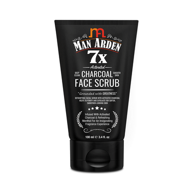 Man Arden 7X Activated Charcoal Face Scrub