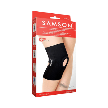 Samson NE0603 Elastic Knee Support Medium Black