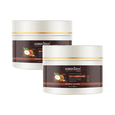 Coronation Herbal Coconut & Vitamin E Hair Mask (200gm Each)