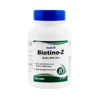 HealthVit Biotino-Z Biotin With Zinc For Hair Growth | Capsule