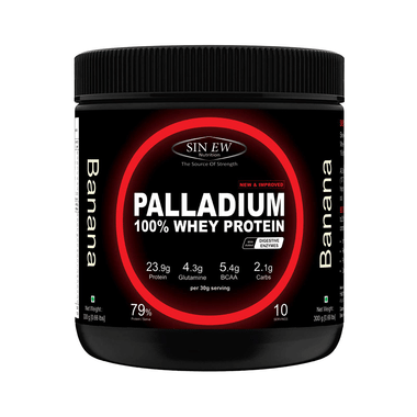 Sinew Nutrition Palladium 100% Whey Protein With Digestive Enzymes Banana