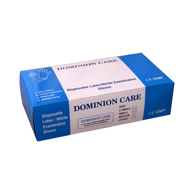 Dominion Care Medium Disposable Nitrile Examination Glove