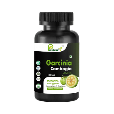 Puraberry Garcinia Cambogia 60% HCA 800mg Veggie Capsule