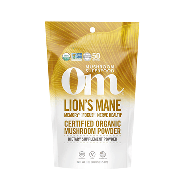 Om Mushroom Superfood Lion's Mane Mushroom Powder