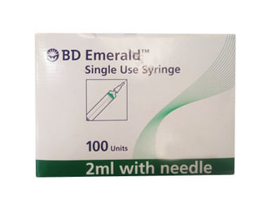 BD Emerald 2ml Syringe With 22G Needle