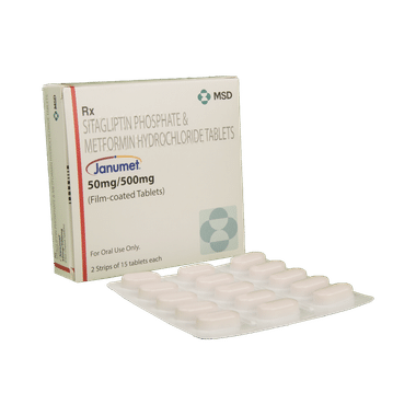 Janumet 50mg/500mg Tablet