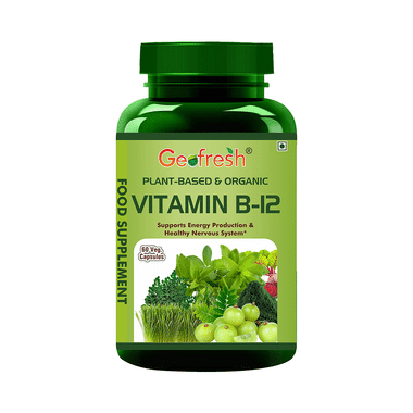 Geofresh Natural Plant Based & Organic Vitamin B12 Veg Capsule