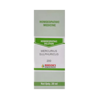 Bakson's Homeopathy Mercurius Sulphuricus Dilution 200