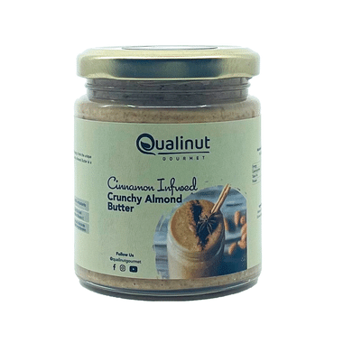 Qualinut Gourmet Cinnamon Infused Crunchy Almond Butter