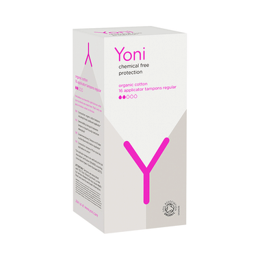 Yoni Organic Cotton Applicator Tampons Regular