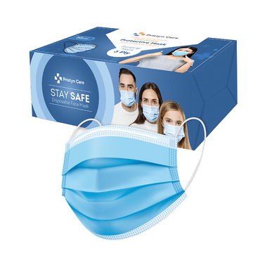 BeatXP 3-Ply Disposable Mask With Nose Pin Blue