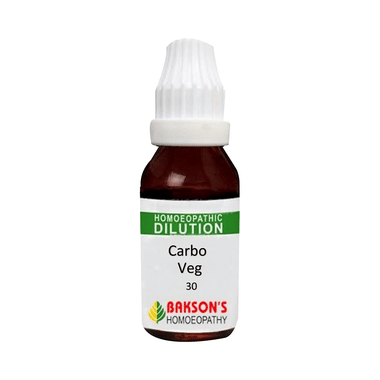 Bakson's Homoeopathy Carbo Veg Dilution 30 CH