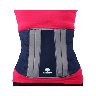 Longlife Contured Lumbar Support Belt Medium Blue