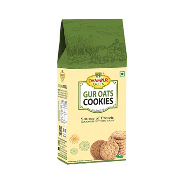 Dhampur Green Gur Oats Cookie