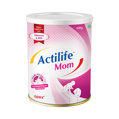 Actilife Mom Supplement With Colostrum & DHA | Flavour Powder Vanilla