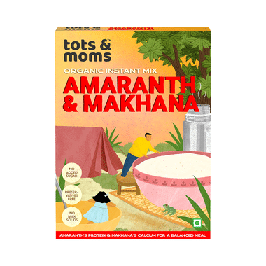 Tots And Moms Organic Instant Mix 6 Month+ Amaranth & Makhana