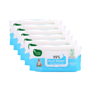 Mother Sparsh 99% Pure Water Wipes (72 Each)