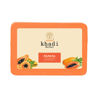 Vagad's Khadi Herbal Handmade Soap Papaya