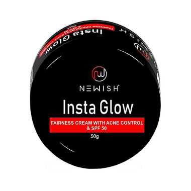 Newish Insta Glow Fairness Cream With Acne Control SPF 50