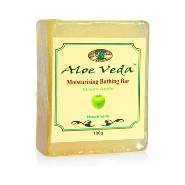 Aloe Veda Moisturising Bathing Bar Green Apple