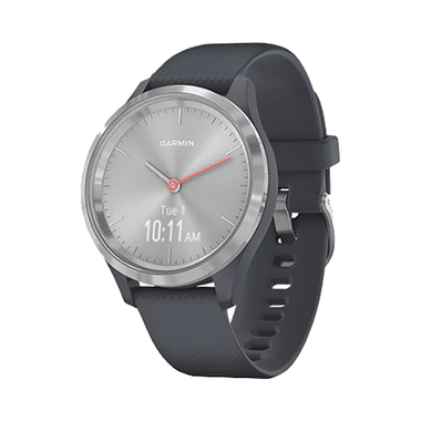 Garmin Vivomove 3S Hybrid Smartwatch Granite Blue With Silver