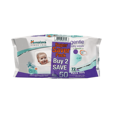 Himalaya Gentle Baby Wipes (72 Each) Super Saver Pack
