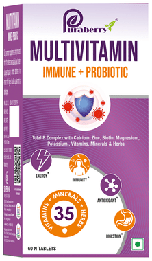 Puraberry Multivitamin Immune+Probiotic Tablet Puraberry Multivitamin Immune+Probiotic Tablet