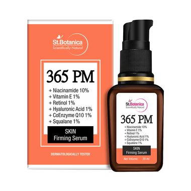 St.Botanica 365 PM + Niacinamide 10% + Vitamin E 1% + Retinol 1% + Hyaluronic Acid 1% + CoEnzyme Q10 1% + Squalane 1% Skin Firming Serum