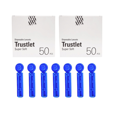 Arkray 99ED102 Trustlet Disposable Sterile Lancets For Blood Glucose Monitor (Only Lancets)