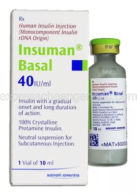 Insuman Basal 40IU/ml Injection