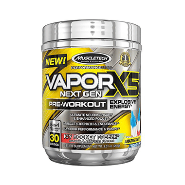 Muscletech Performance Series Vapor X5 Next Gen Pre-Workout Powder Icy Rocket Freeze