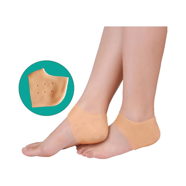 Healthgenie Silicone Gel Heel Pad Socks Apple Fragrance