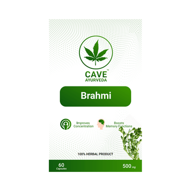 Cave Ayurveda Brahmi 500mg Capsule