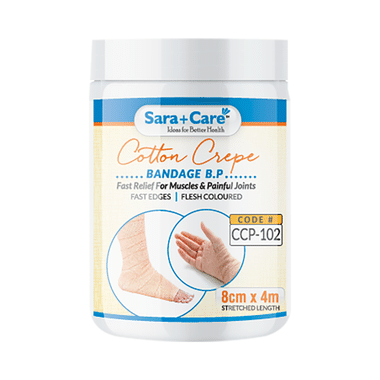 Sara+Care CCP 102 Cotton Crepe Bandage 8cm