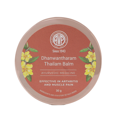 AVP Dhanwantharan Thailam Balm Effective in Arthritis and Muscle Pain